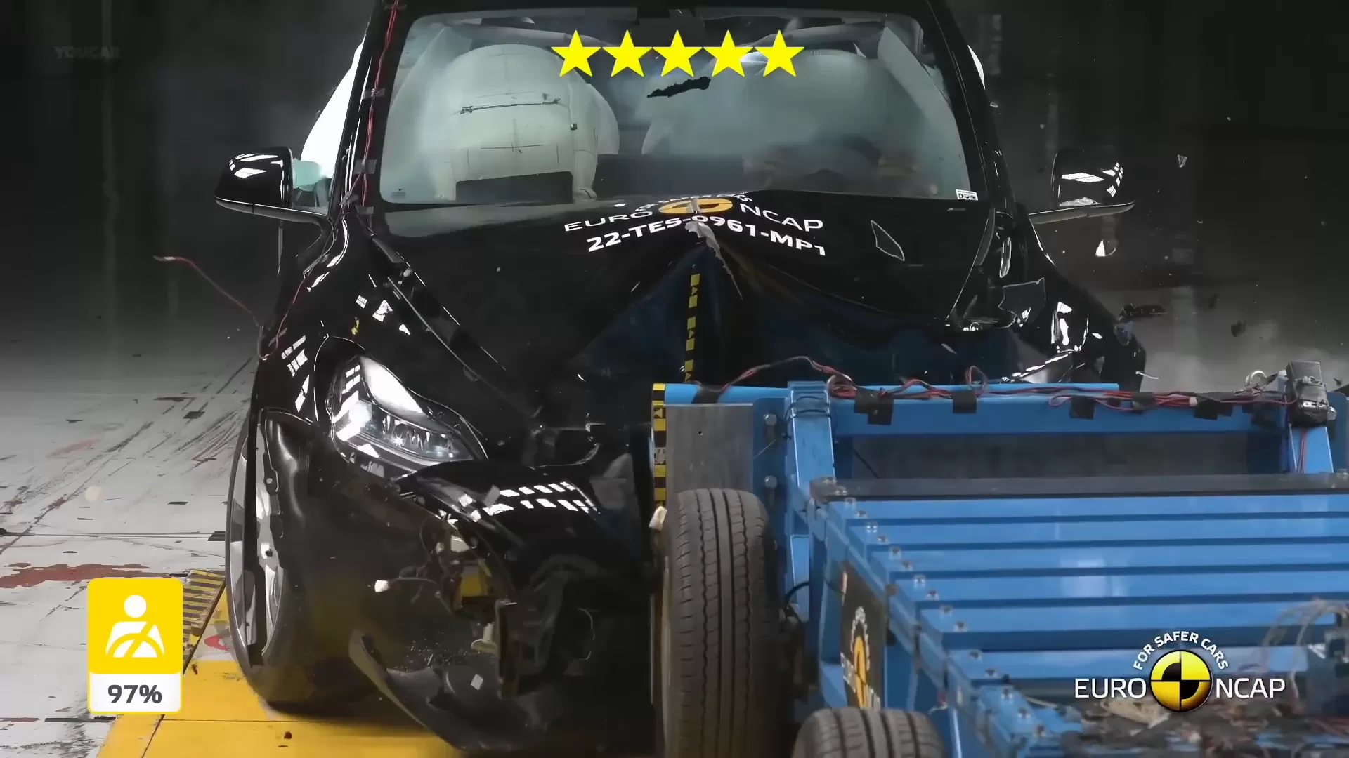 Crash Test BMW, Tesla,